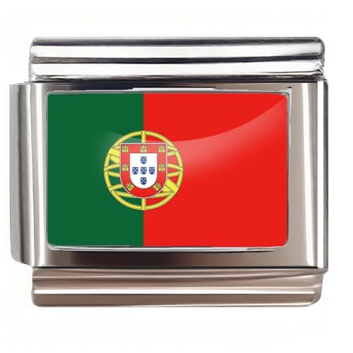 Italian Bracelet Charm,9mm,United Arab Emirates,Country & Culture > Flag - color: Portugal