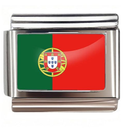 Italian Bracelet Charm,9mm,United Arab Emirates,Country & Culture > Flag - color: Portugal