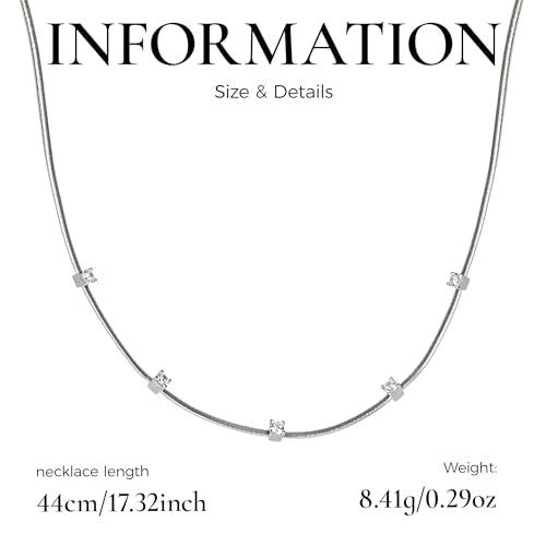 Handmade in Italy Necklace S925 Silver Twist Choker-Necklaces Minimalist Coil Craft Jewelry Mother's Day Christmas Gift for Women - color: 007-S
