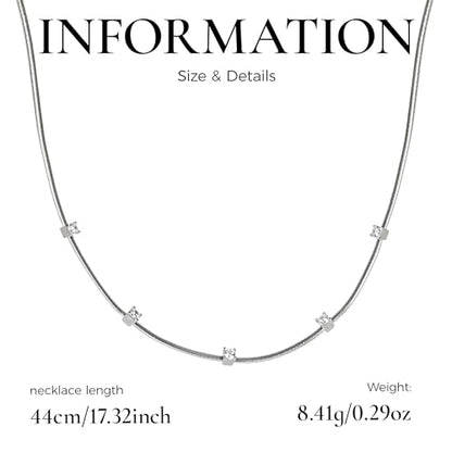 Handmade in Italy Necklace S925 Silver Twist Choker-Necklaces Minimalist Coil Craft Jewelry Mother's Day Christmas Gift for Women - color: 007-S