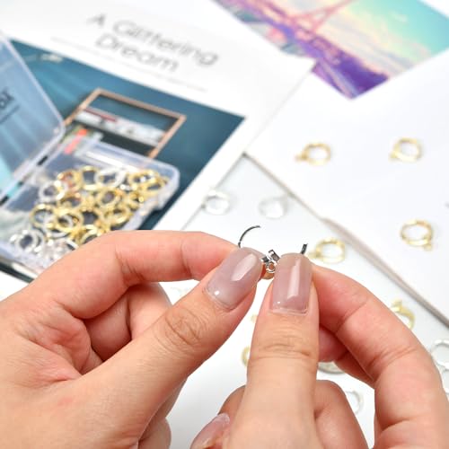 60pcs Mix 14K Gold and Silver Filled Hoop Huggie Earring Hooks,Hypoallergenic Dangle Tarnish Resistant Gold Lever Back Earring Hooks Earwire for Jewelry Making Supplies (Gold/Silver) - color: Gold / Silver