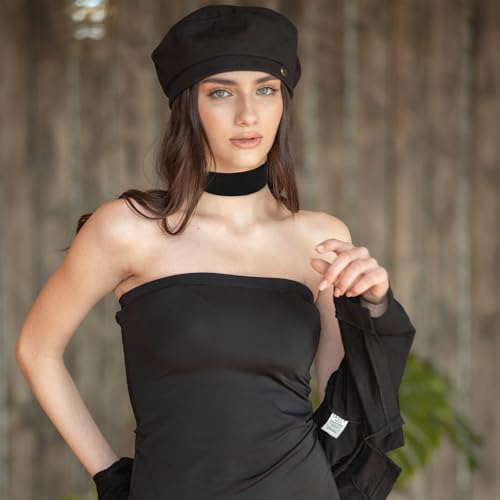 Yolev Black Choker Necklace for Women Gothic Velvet Choker Collar Necklace Emo Accessories for Holiday Party Cosplay Birthday Party