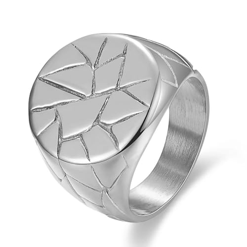 PCY Stainless Steel Gold Plated Men Women Band Ring - color: 18mm Silver YX