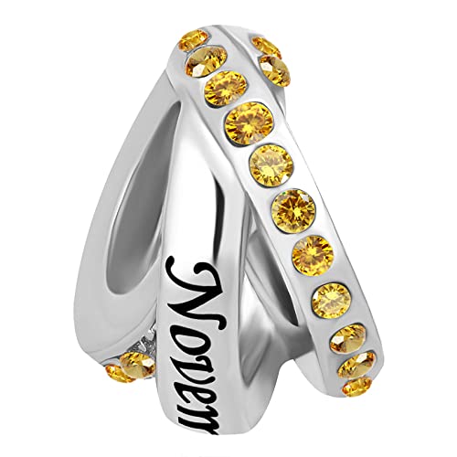 January-December Birthday Charm Compatible with Pandora Bracelets Birthstone Charms for Women Jewelry - style: 11