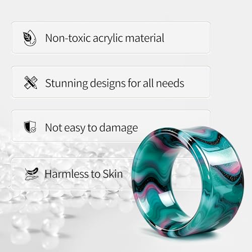 WYR Acrylic Ear Gauge 4pc Set (2 Hollow & 2 Solid): Lightweight Hypoallergenic Ear Plugs for Daily Wear & Piercing Expansion - color: Green, size: 5/8"(16mm)