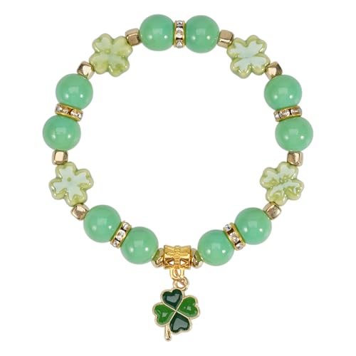 Twinfree Bohemia Beaded Bracelet for Women, Polymer Clay Stretch Bracelets - color: color 49