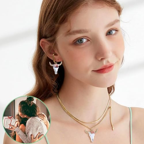 Cow Gold Plated Enamel Pendants Metal Animals Charms Pendant for Earrings DIY Jewelry Making Necklace Bracelet Keychain Craft Findings - color: A