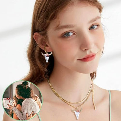 Cow Gold Plated Enamel Pendants Metal Animals Charms Pendant for Earrings DIY Jewelry Making Necklace Bracelet Keychain Craft Findings - color: A