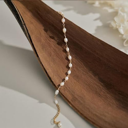Pearl Bracelets for Women Dainty Gold Pearl Stretch Stackable Bracelet Bridesmaid Wedding Jewelry Gifts Prom Wedding Guest Dress - color: K:Gold Pearl Bracelet