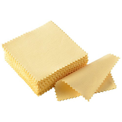 Outus 50 Pack Jewelry Cleaner Silver Polishing Cloth for Jewelry Cleaning Cloth Soft Polish Cloth for Pearl Gold Silver