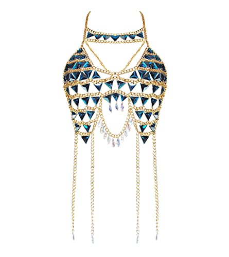 Women's Sexy Suit Body Chain - color: C-Gold Colour