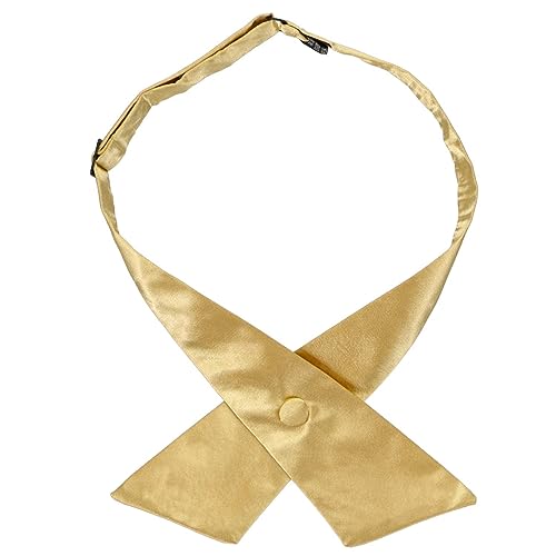 tiemart Crossover Tie - color: Pale Gold