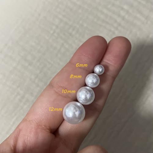 12 Pairs Simulated Pearl Earrings for Women, White Rhinestone Pearl Earrings Set for Wedding, Birthday, Christmas