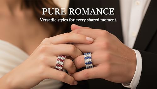 Sparkling Rhinestone Ring Set Trendy Elastic Rhinestone Crystal Stretch Ring Stackable Jewelry for Women Girls - color: 10 Colors in One-A