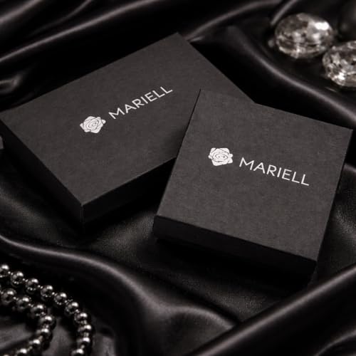 Mariell Pearl Bridal Wedding Drop Earrings with CZ Crystals for Brides, Bridesmaids, Birthday Gift - color: Silver Clip On - Clear Cubic Zirconia