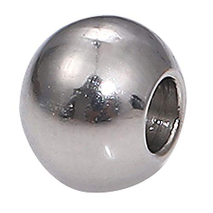 Stainless Steel Spacer Beads 4x3mm Round Loose Charm Caps Beads for DIY Jewelry Making 100pcs with 1.5mm Hole - color: 4x3mm 1.5mm