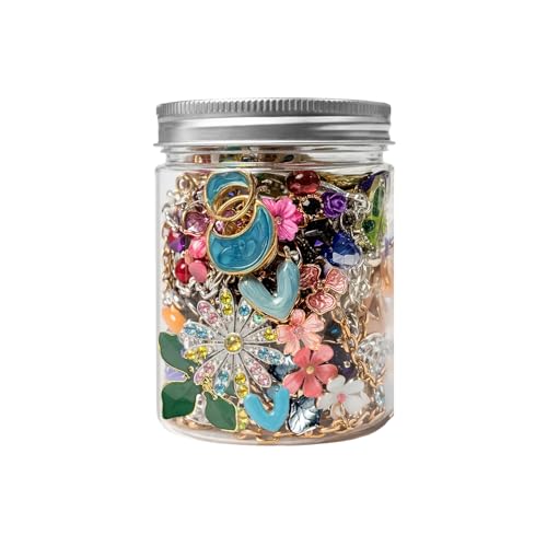 SMUOBT Mystery Jewelry Jar Bundle - Surprise Vintage Jewelry Box for Women,Gift Jewelry Set (Necklace, Earrings, Rings,Kracelet,Keychain) - Unique Birthday Gift for Women - color: Enamel Dripping
