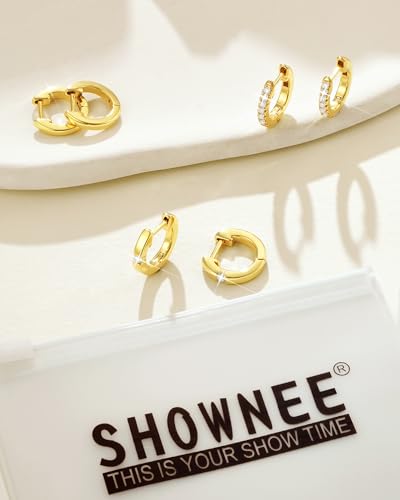 Tassel Chain Small Gold Hoop Dangle Earring For Women Huggie Earring Heart Star CZ 14K Gold Plated Fashion Jewelry Graduation Gift for Her Mothers Day Gifts for Mom - color: Gold-12mm 3pair
