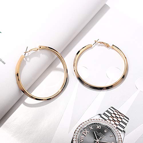 Acrylic Earrings Lightweight Hoop Earrings Statement Resin Drop Dangle Stud Earrings Fashion Jewelry For Women - color: Leopard
