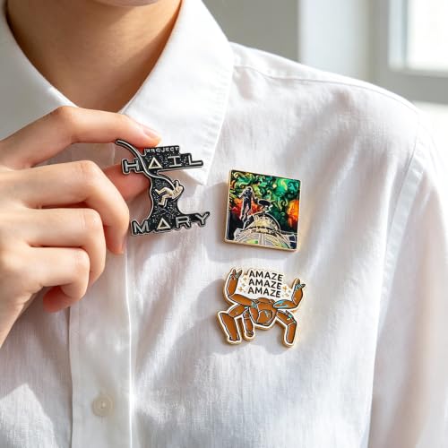 5PCS Butterfly Enamel Pins Set Skull Punk Lapel Pins Dark Evil Spirit Gothic for Men Women Jackets Backpack Personality Halloween Jewelry Accessories - color: 4PCS Project A