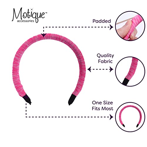 Padded Headband for Women for Women (Pink Stripe) - color: Striped Pink