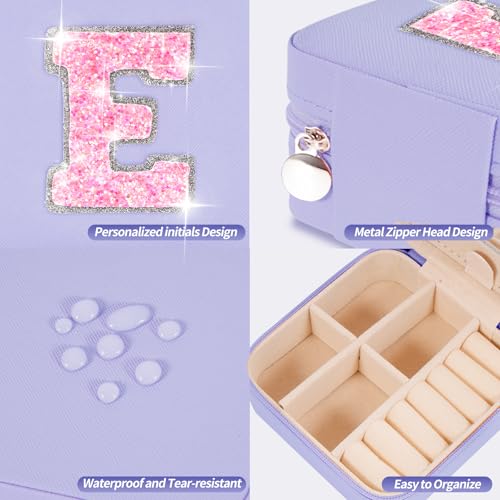 Uygafly Gifts for Teen Girl Trendy Stuff,Birthday Gift for 5 6 7 8 9 10 11 12 13 14 15 Year Old Girls,Cute Travel Jewelry Case Small Box | Lavender,E - color: Lavender, style: E