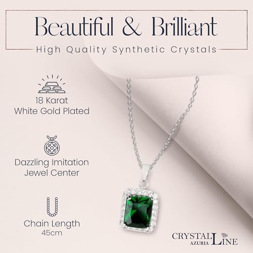 Jewelry Sets for Women Costume Jewelry Sets Wedding Jewelry Set with Necklace and Earring for Bride Bridesmaid Jewelry - color: Green