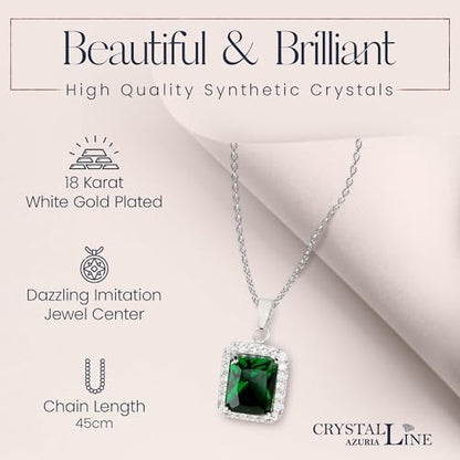 Jewelry Sets for Women Costume Jewelry Sets Wedding Jewelry Set with Necklace and Earring for Bride Bridesmaid Jewelry - color: Green