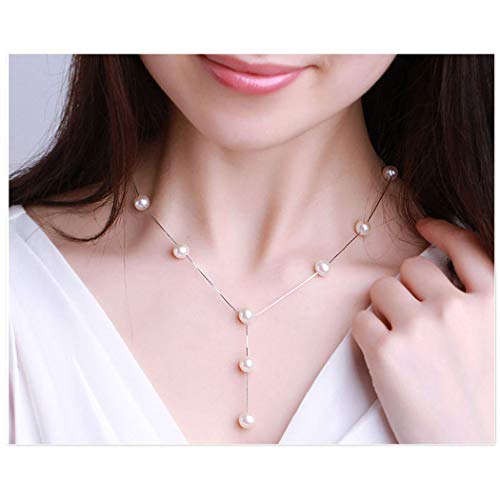 Bridal Necklace Earring and Bracelet Set Faux Pearl Jewelry Set for Women Wedding Bridal Jewelry (Silver)