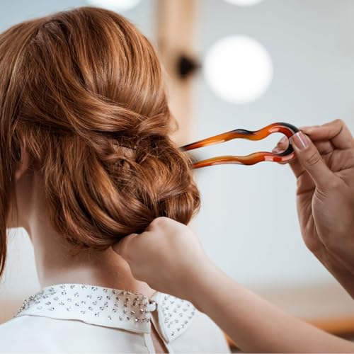 French Hair Pin 3 Pcs U Shaped Hair Forks for Buns Pc Accessories for Women Pins for Daily Wear and Special Occasions Decorative Stick Set