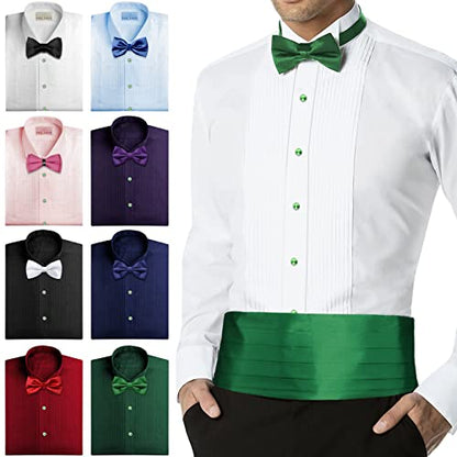 HAWSON Crystal Shirt Studs for Men's Tuxedo Shirt, Tuxedo Buttons for Birthday Wedding Party Christmas. - color: Green