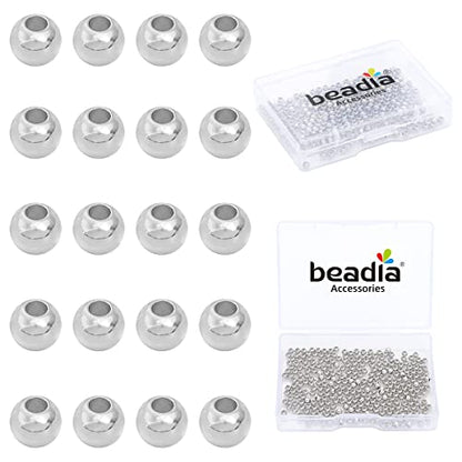 Platinum Plated Round Spacer Beads 3mm 300pcs for Jewelry Making Findings Non Tarnish - color: Platinum, size: 3mm