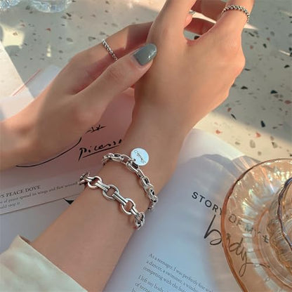 925 Sterling Silver Bangles For Women Handmade Silver Bangles Open Adjustable Bangle Bracelets For Women Silver Open Cuff Bracelets Stackable Wrap Bangles Festival Jewelry Gifts - color: Style 13