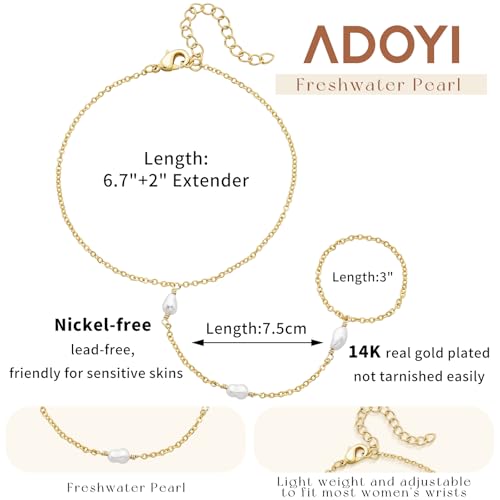 Gold Bracelets for Women, 14K Gold Plated Stackable Bracelet Stack Set Adjustable Charm Paperclip Chain Cuban Link Layered Waterproof Jewelry Sets Gifts for Womens 6.5 Inch - color: Gold Style F