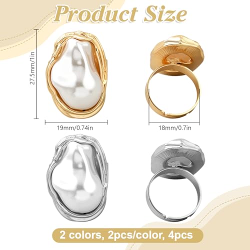 Heart Rhinestone Pearl Finger Rings Promise Eternity Heart Finger Rings Trendy Crystal Love Ring Minimalist Love Ring Supplies for Women Birthday Party DIY Decoration Craft - style: Pearl