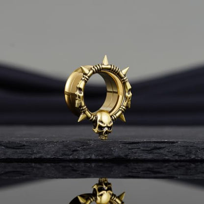 COOEAR Stainless Steel Melting Design Ear Expander, Stylish and Durable Ear Stretching Gauges Plugs. - color: S8794J, size: 8 mm