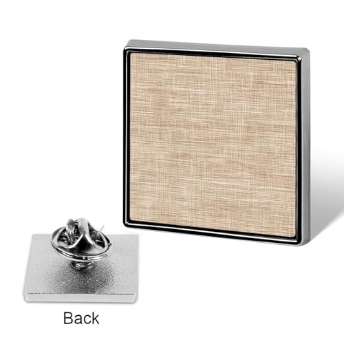 Coarse Fiber Pattern Minimal Unisex Brooches & Pins Square Lightweight Lapel Badge Jewelry for Clothing Shawl Hat