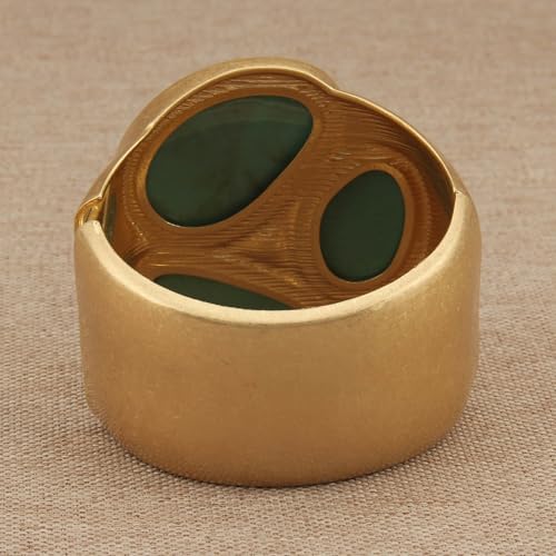 Chunky Bangle Bracelets for Women Cuff Bracelet Thick Gold Bangles Open Wide Arm Cuffs Bracelets Boho Jewelry - style: Gold Bracelet
