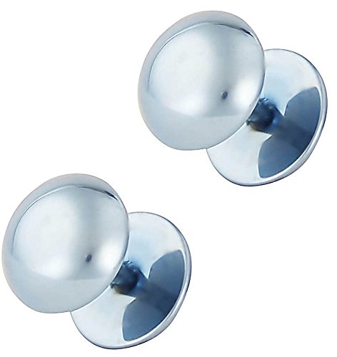Forbidden Body Jewelry 16g 8mm Titanium IP Plated Surgical Steel Dome Cheater Plug Earrings, Fake 0 Gauge Earrings - style: Light Blue