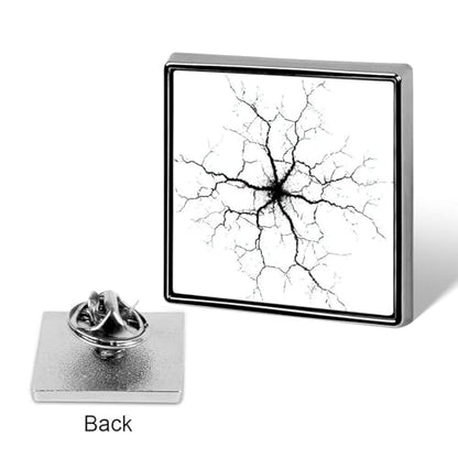 Simple Cracks Unisex Brooches & Pins Square Lightweight Lapel Badge Jewelry for Clothing Shawl Hat