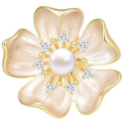SYWDUDUCLT Fashion Elegant Brooches for Women Brooch, Suitable For Party And Daily Wear On Many Occasions - style: Camellia-S