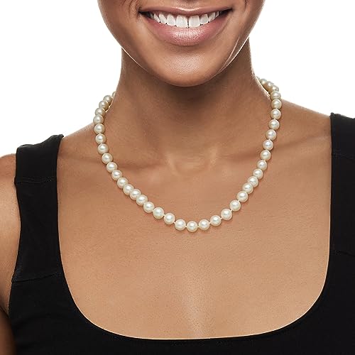 Ross-Simons 8-9mm Cultured Pearl Jewelry Set: Bracelet, Necklace and Drop Earrings With Sterling Silver. 18 inches