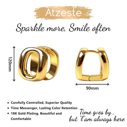 Shiny Gold Butterfly Earrings for Women | 14K Real Gold Plated Butterfly Earrings for Women, Dainty & Trendy Butterfly Stud Earrings for Fashion Jewelry Gifts - color: AZ47