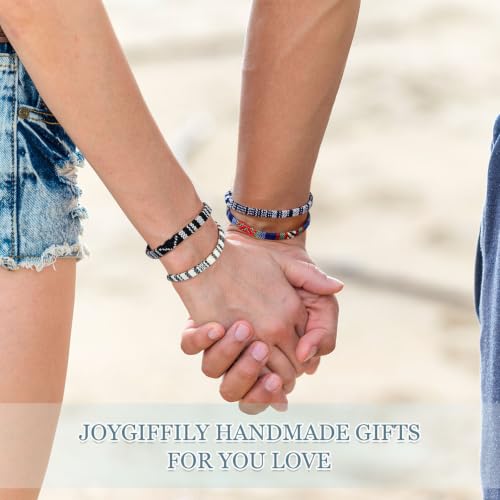 24 Pcs Boho Surfer Ankle Bracelets Adjustable Handmade Braided String Rope Friendship Bracelet Colorful Anklet Summer Rope Anklet Bracelets Waterproof Surfer Beach Bracelet Boho Jewelry for Women Men