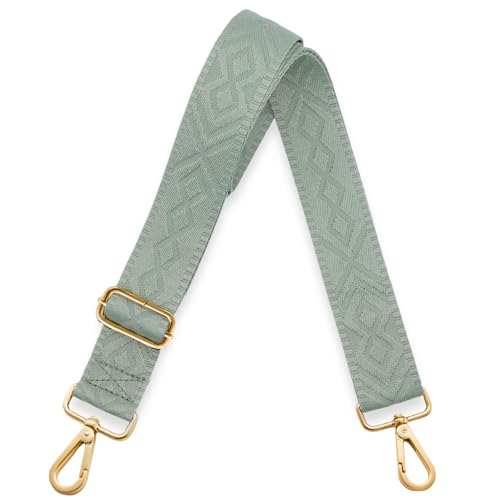 Kolti Purse Strap Replacement Crossbody Handbag Stripe Wide Adjustable - color: Gold Buckle-477