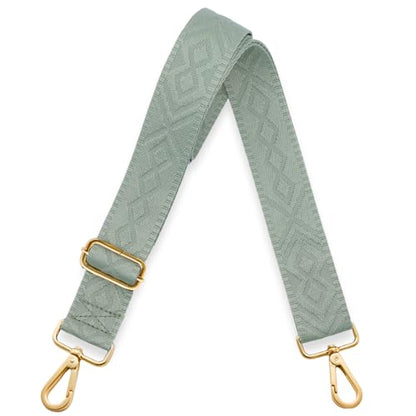 Kolti Purse Strap Replacement Crossbody Handbag Stripe Wide Adjustable - color: Gold Buckle-477