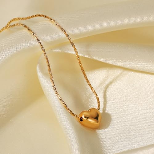 Unisex Celestial Gold Pendant Necklaces, Sun/Moon/Star/Angle Celestial Elements Unisex Choker Gold Lover Chains for Men and Women Jewelry - color: Gold Chain - Heart Drop
