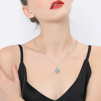 Witch Necklace 925 Sterling Silver Pentagram Triple Moon Pentacle Pendant Wiccan Pagan Jewelry Witchy Gifts for Women - style: Witches Knot