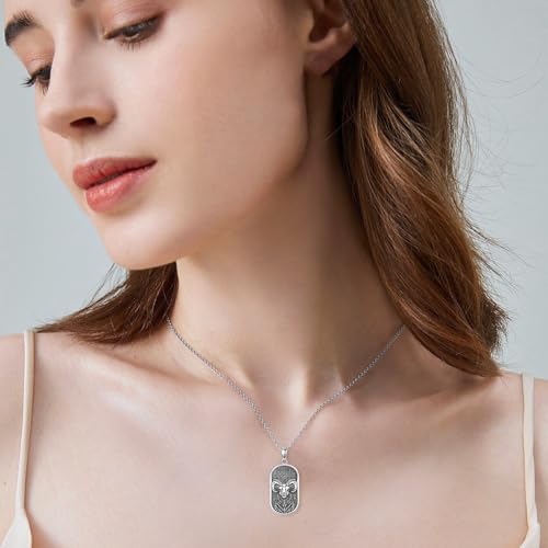 SIMONLY Zodiac Necklace 925 Sterling Silver Constellation Necklace Zodiac Sign Necklaces Horoscope Jewelry Christmas Birthday Astrology Gifts for Women Men Unisex - style: Aries