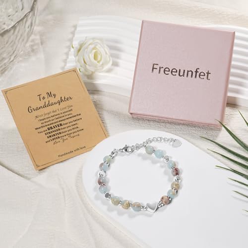Beaded Bracelet for Women - Inspirational Sometimes You Forget You're Awesome Friendship Jewelry, Dainty Birthday Gift for Best Friends, Mom, Sister, Daughter - style: Granddaughter
